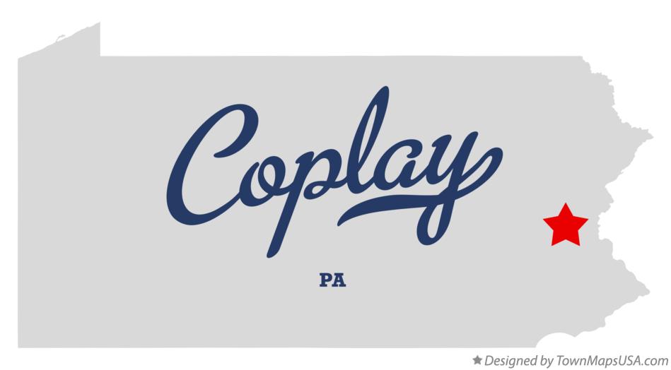 Map of Coplay Pennsylvania PA