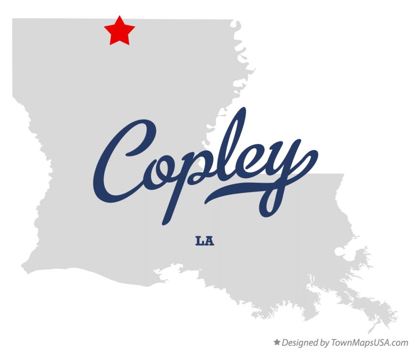 Map of Copley Louisiana LA