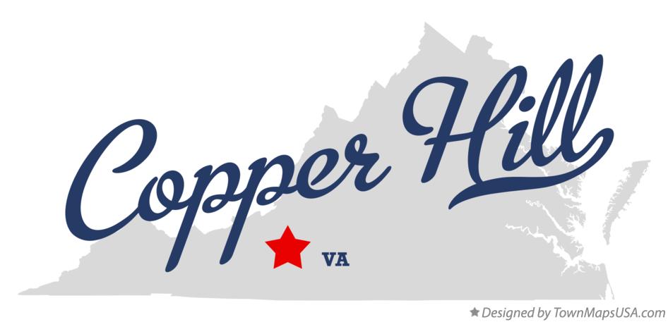 Map of Copper Hill Virginia VA