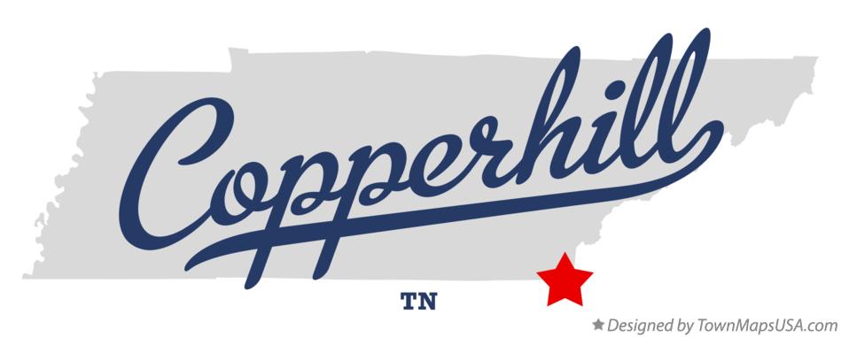 Map of Copperhill Tennessee TN