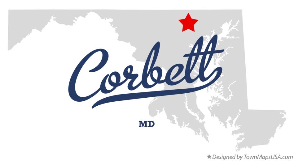 Map of Corbett Maryland MD