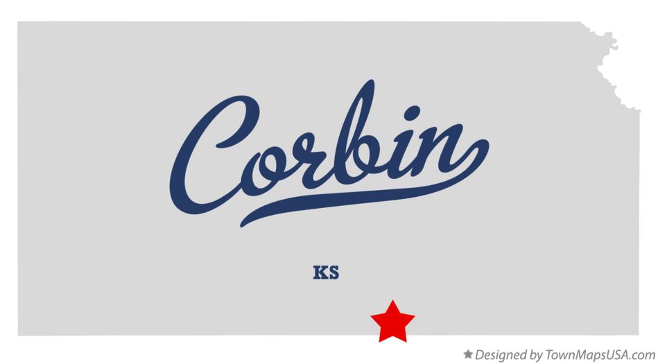 Map of Corbin Kansas KS