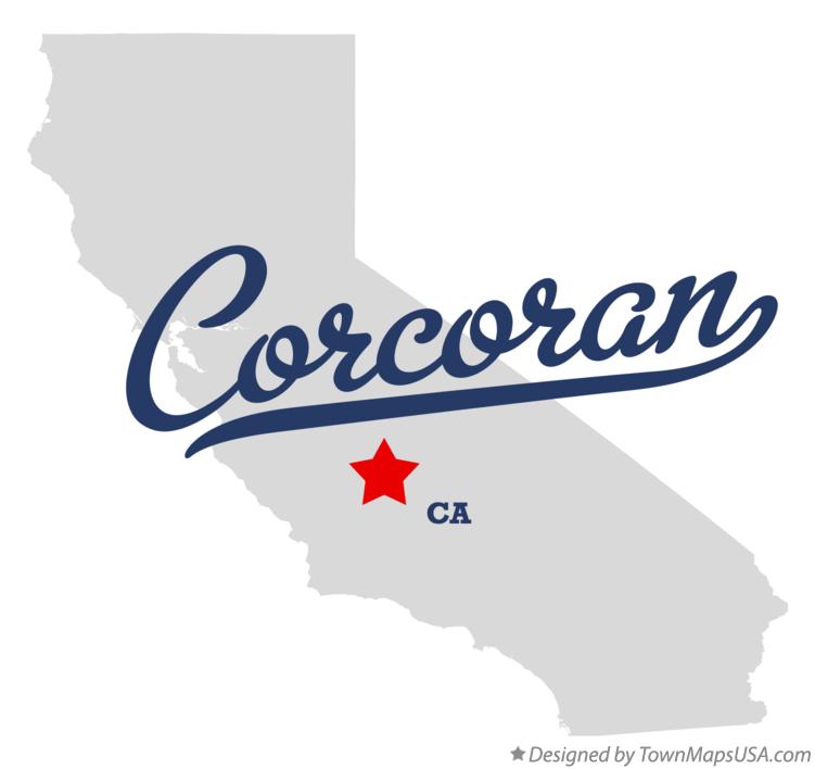 Map of Corcoran California CA
