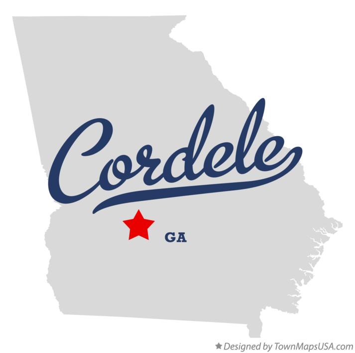 Map of Cordele Georgia GA
