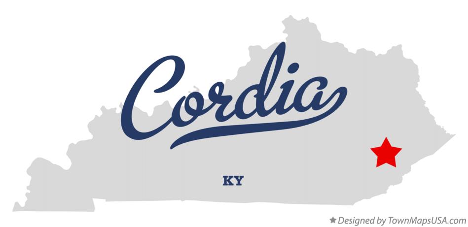 Map of Cordia Kentucky KY