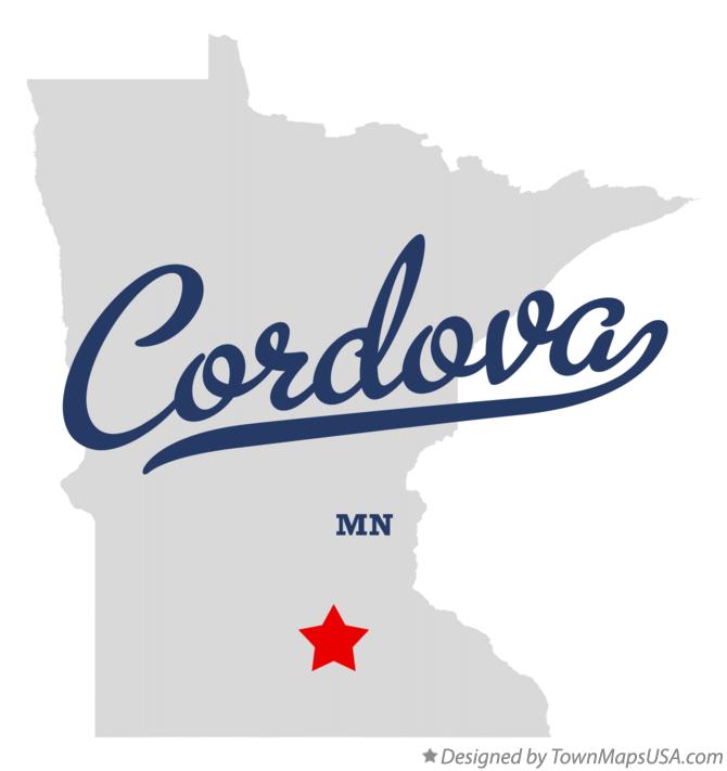 Map of Cordova Minnesota MN