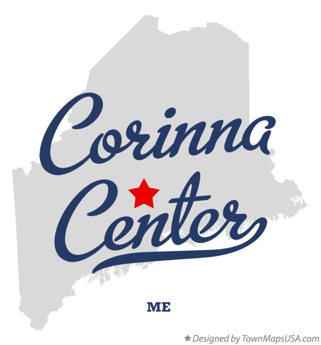Map of Corinna Center Maine ME