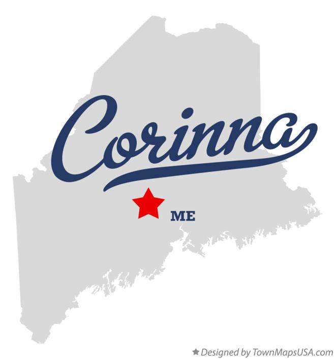 Map of Corinna Maine ME
