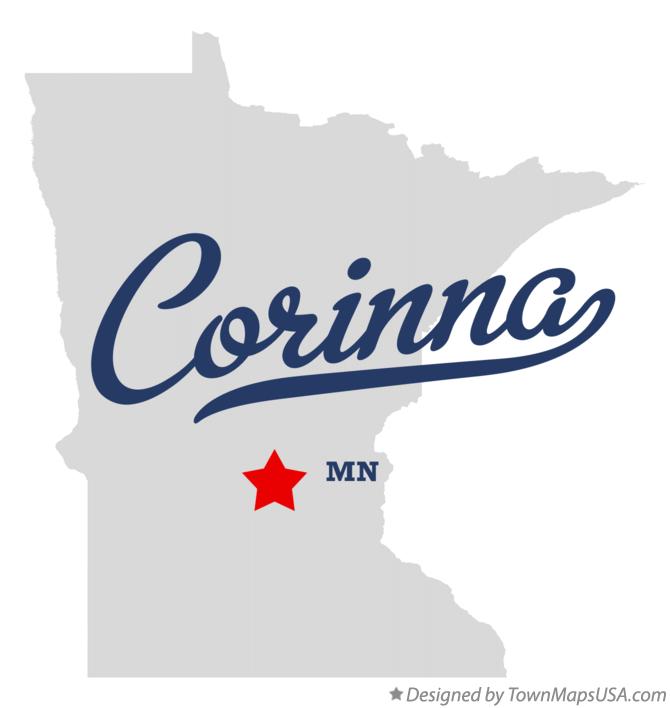 Map of Corinna Minnesota MN