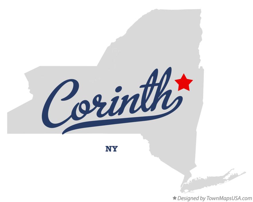 Map of Corinth New York NY