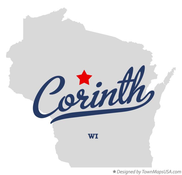 Map of Corinth Wisconsin WI
