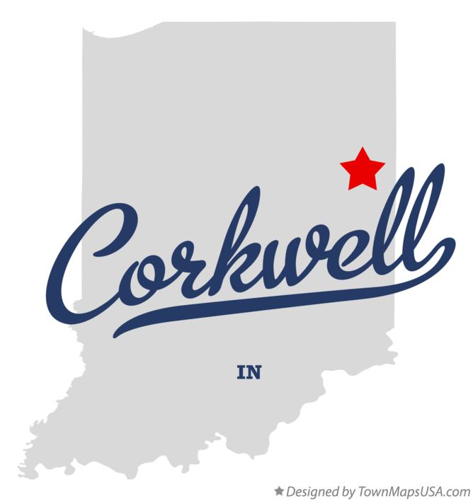 Map of Corkwell Indiana IN