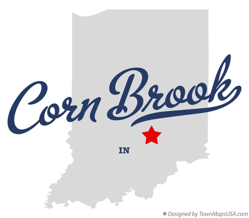 Map of Corn Brook Indiana IN