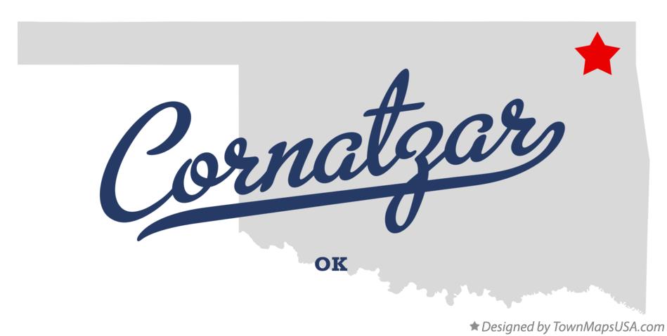 Map of Cornatzar Oklahoma OK