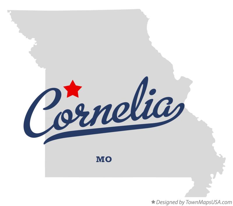 Map of Cornelia Missouri MO
