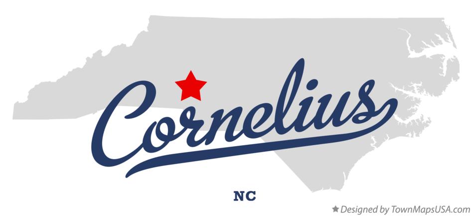 Map Of Cornelius NC North Carolina