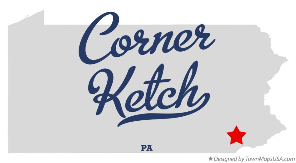 Map of Corner Ketch Pennsylvania PA