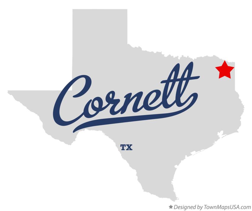 Map of Cornett Texas TX