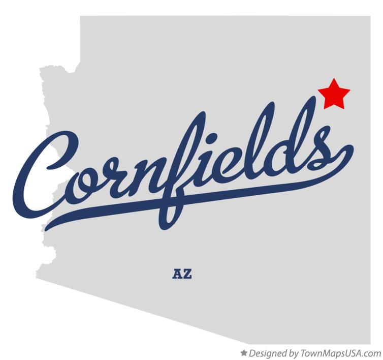 Map of Cornfields Arizona AZ