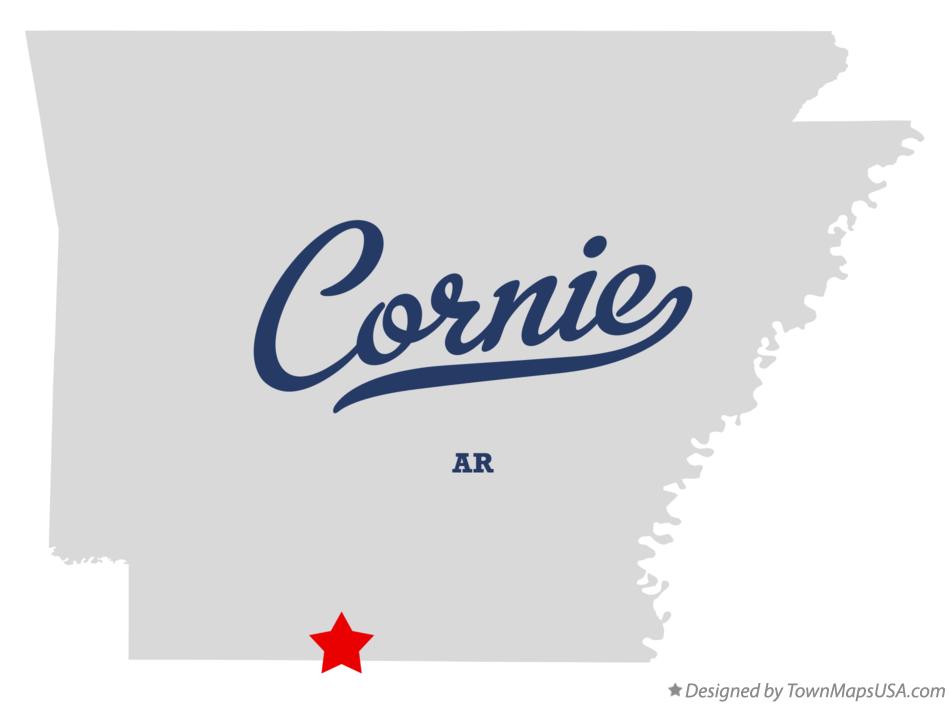 Map of Cornie Arkansas AR