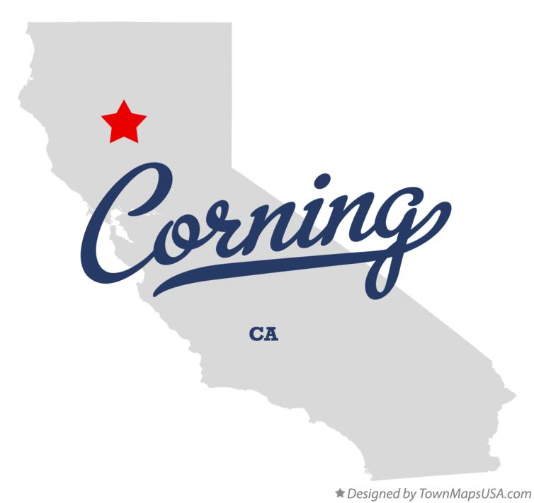Map of Corning California CA