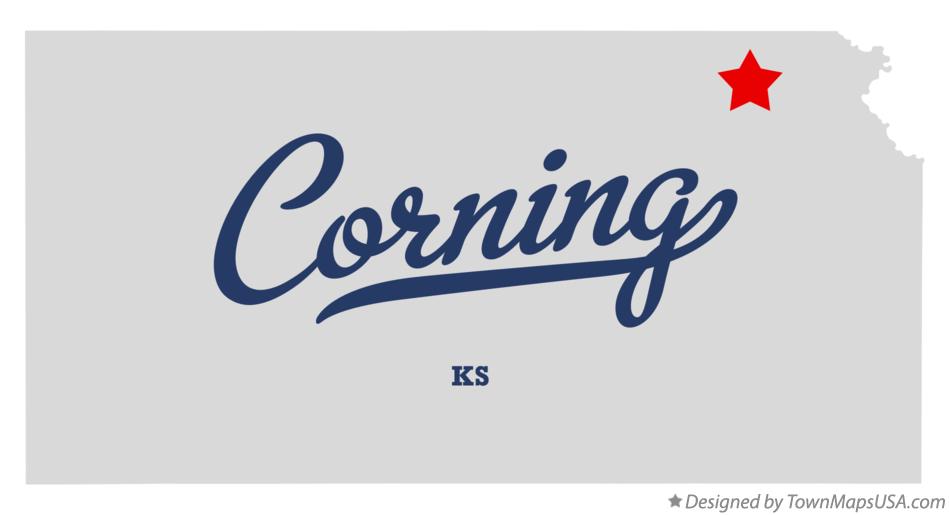 Map of Corning Kansas KS