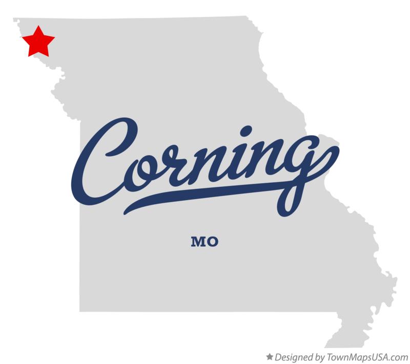 Map of Corning Missouri MO