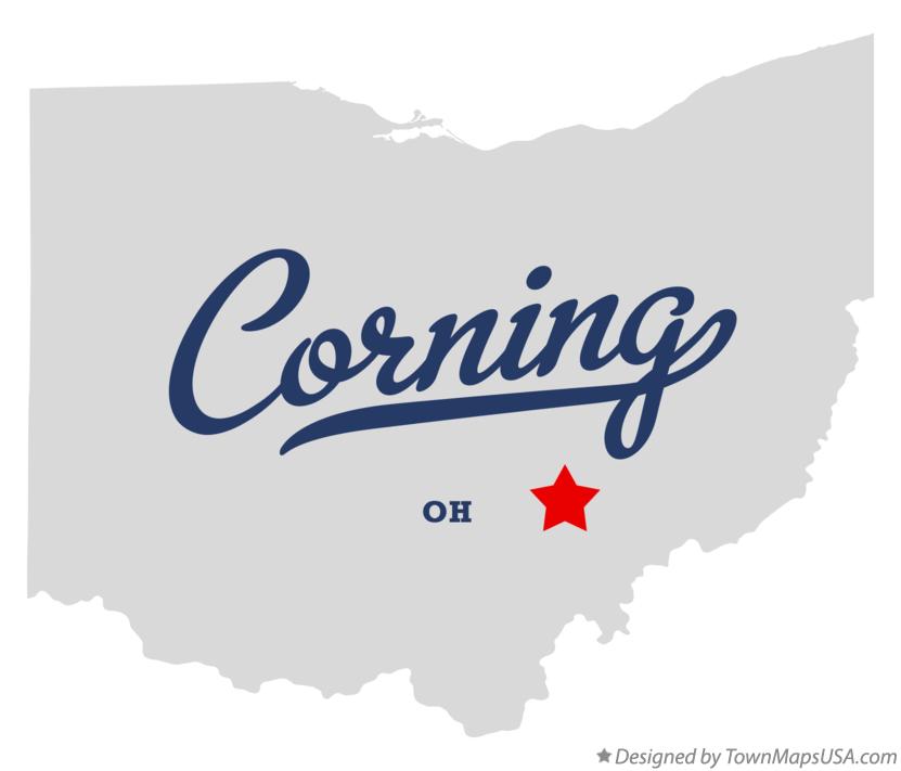 Map of Corning Ohio OH