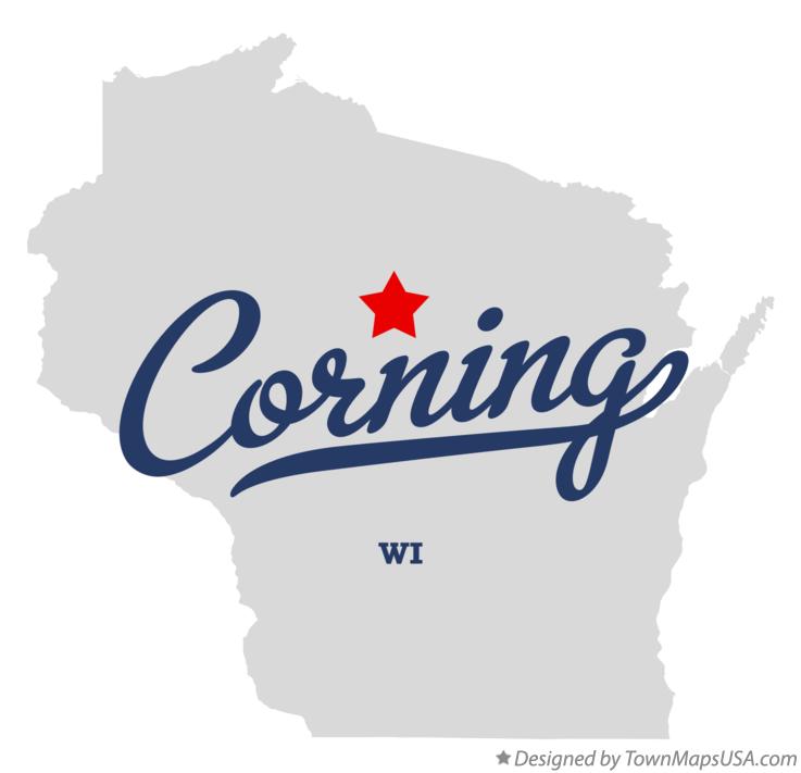 Map of Corning Wisconsin WI