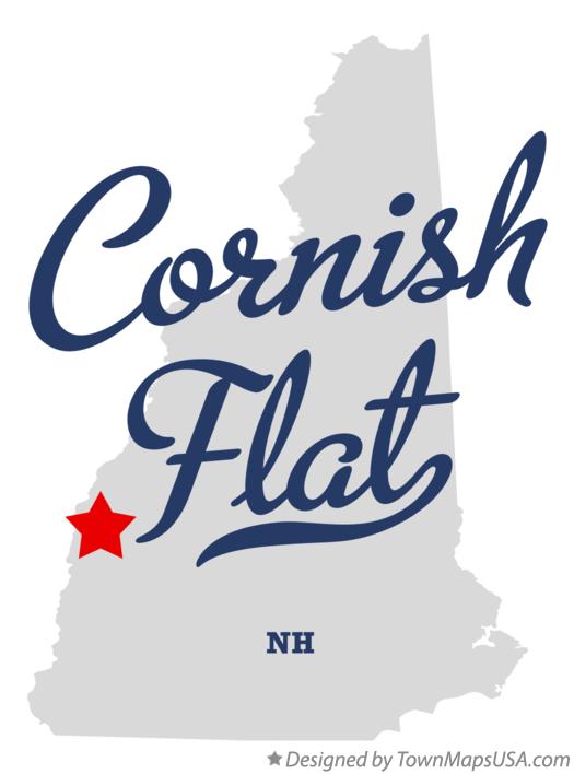 Map of Cornish Flat New Hampshire NH