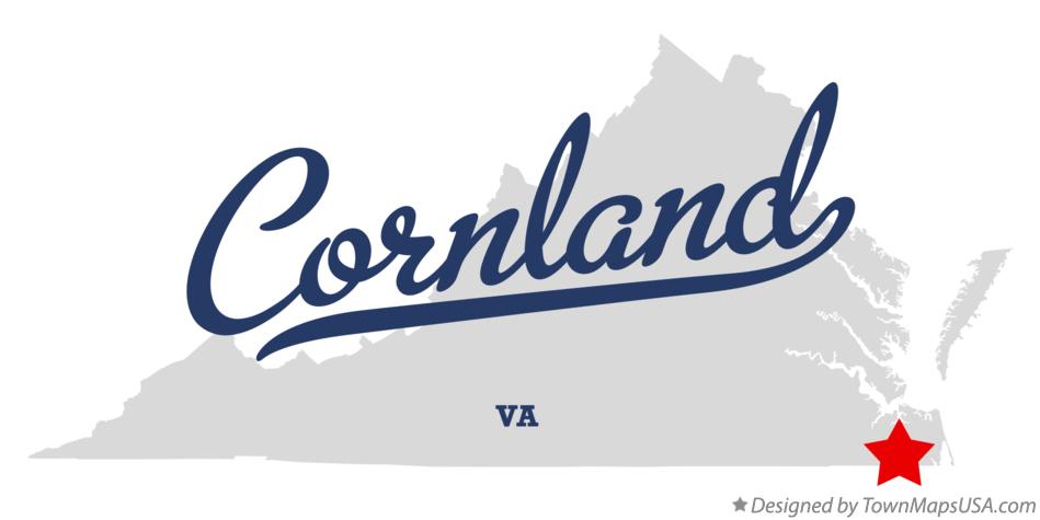 Map of Cornland Virginia VA