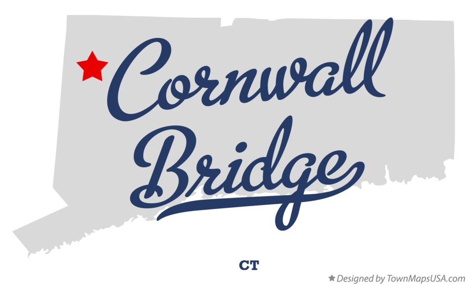 Map of Cornwall Bridge Connecticut CT