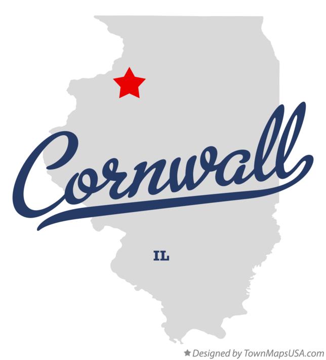 Map of Cornwall Illinois IL