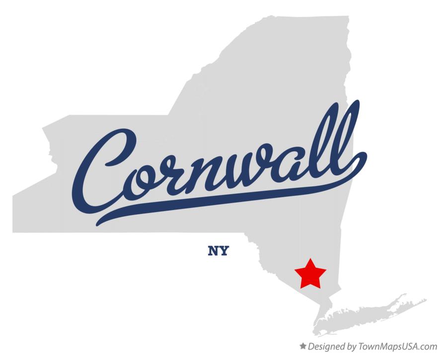 Map of Cornwall New York NY