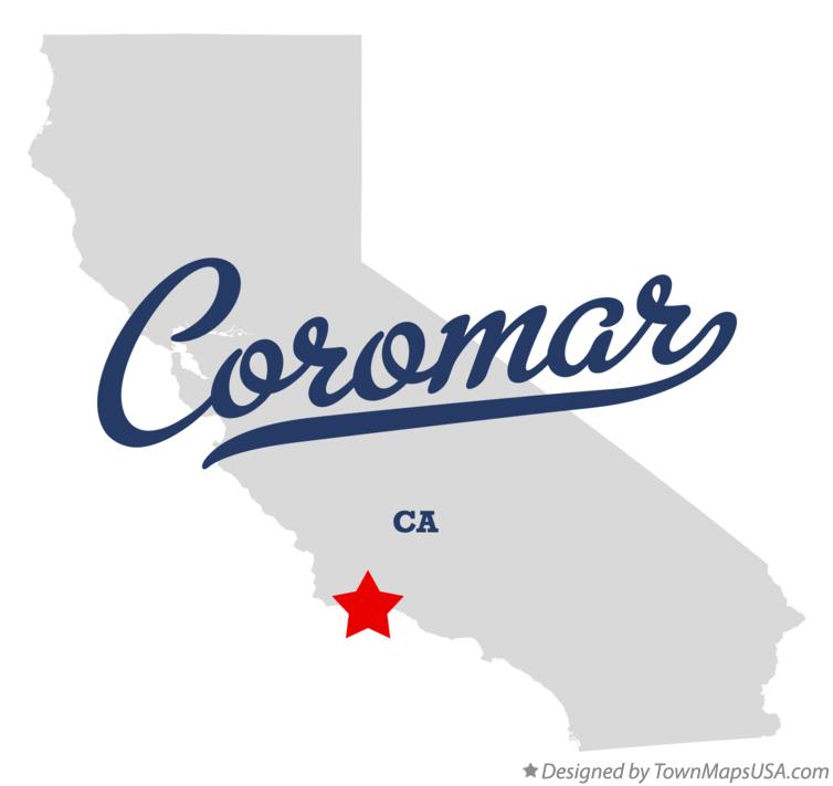 Map of Coromar California CA