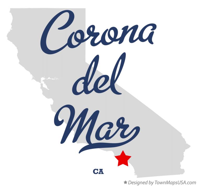 Map of Corona del Mar California CA