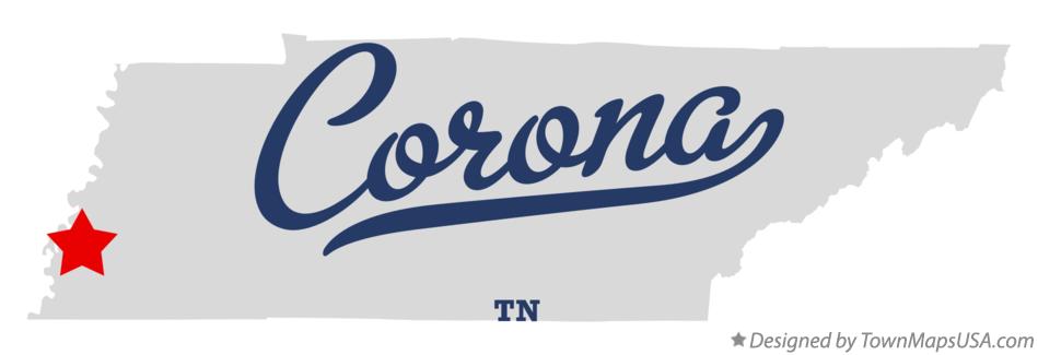 Map of Corona Tennessee TN