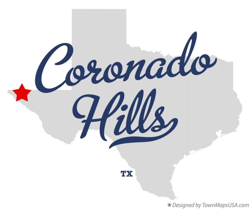 Map of Coronado Hills Texas TX