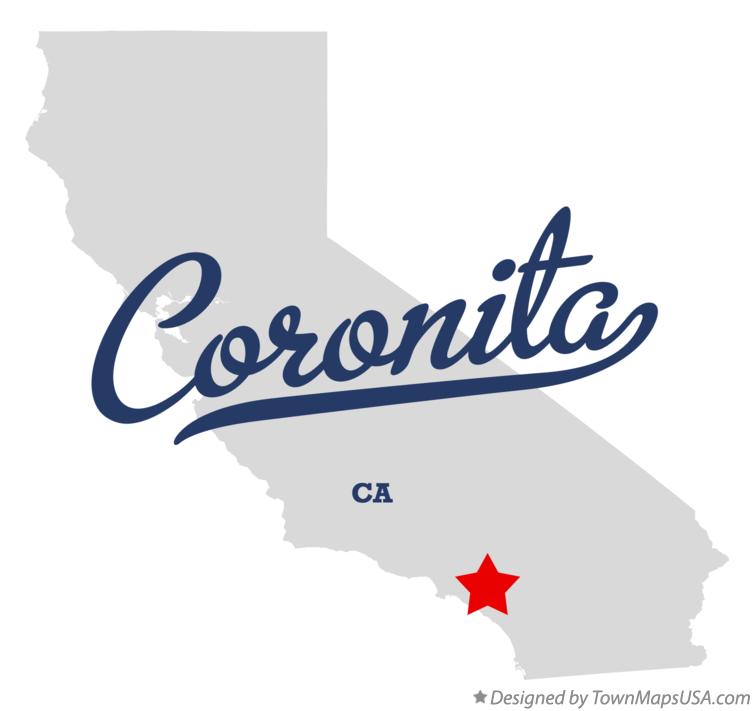 Map of Coronita California CA