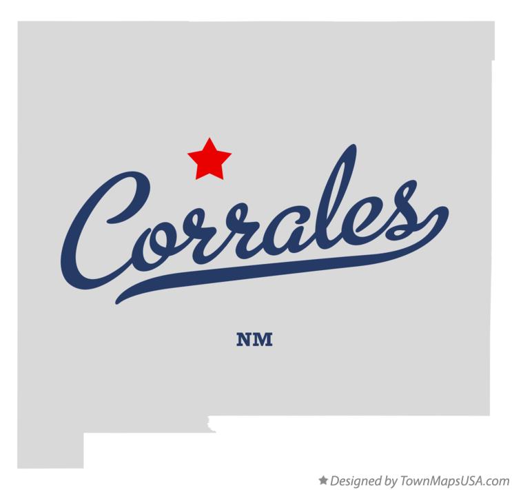 Map of Corrales New Mexico NM