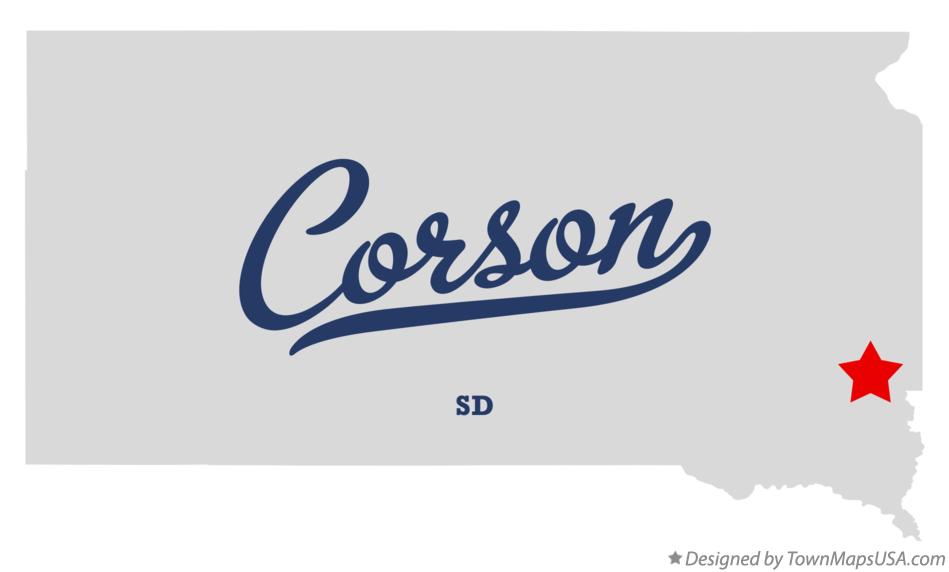 Map of Corson South Dakota SD