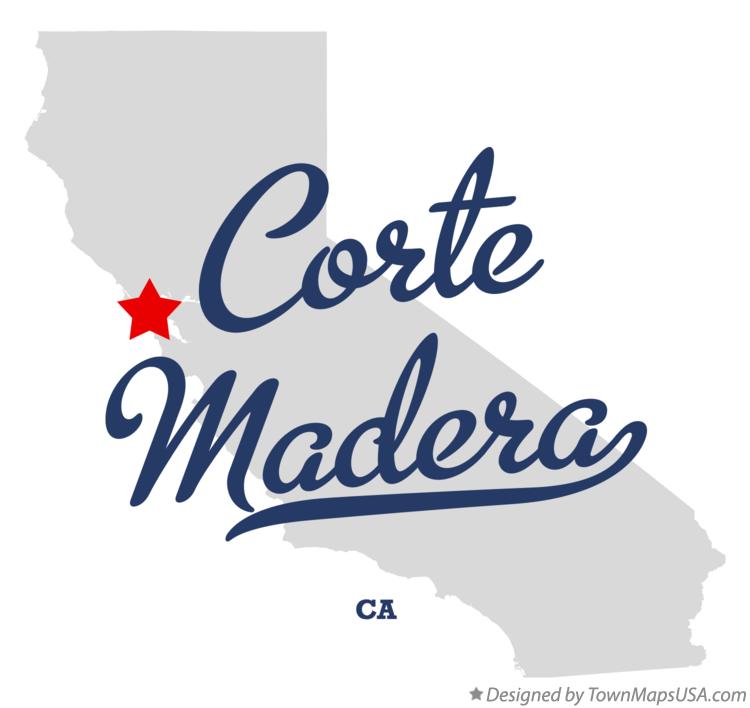 Map of Corte Madera California CA