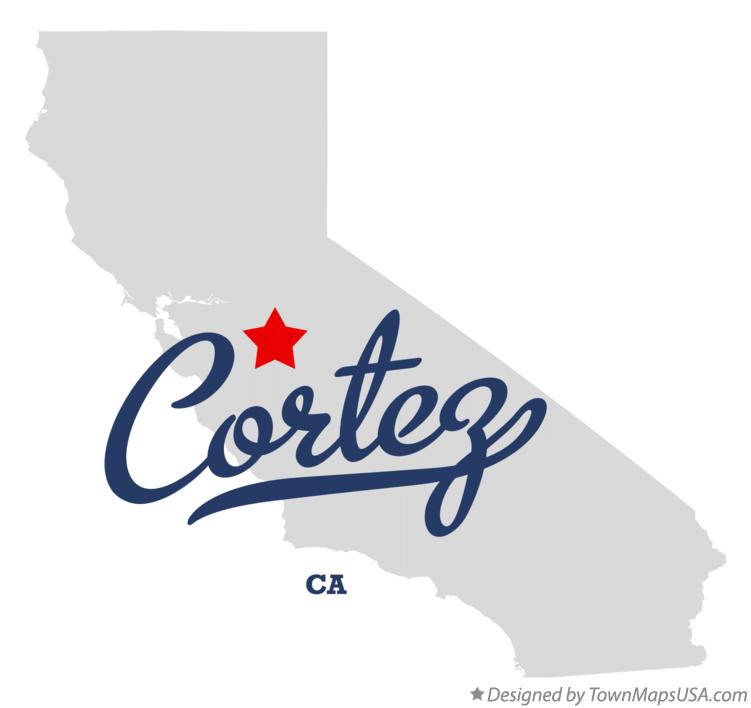 Map of Cortez California CA