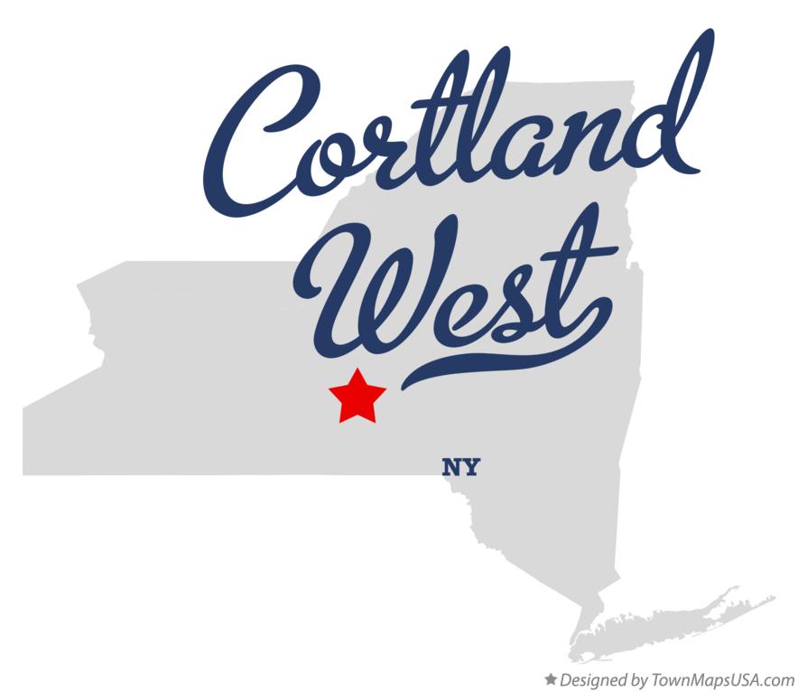 Map of Cortland West New York NY
