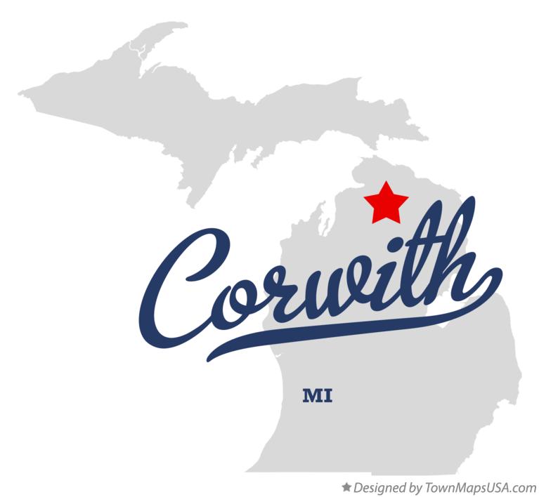 Map of Corwith Michigan MI