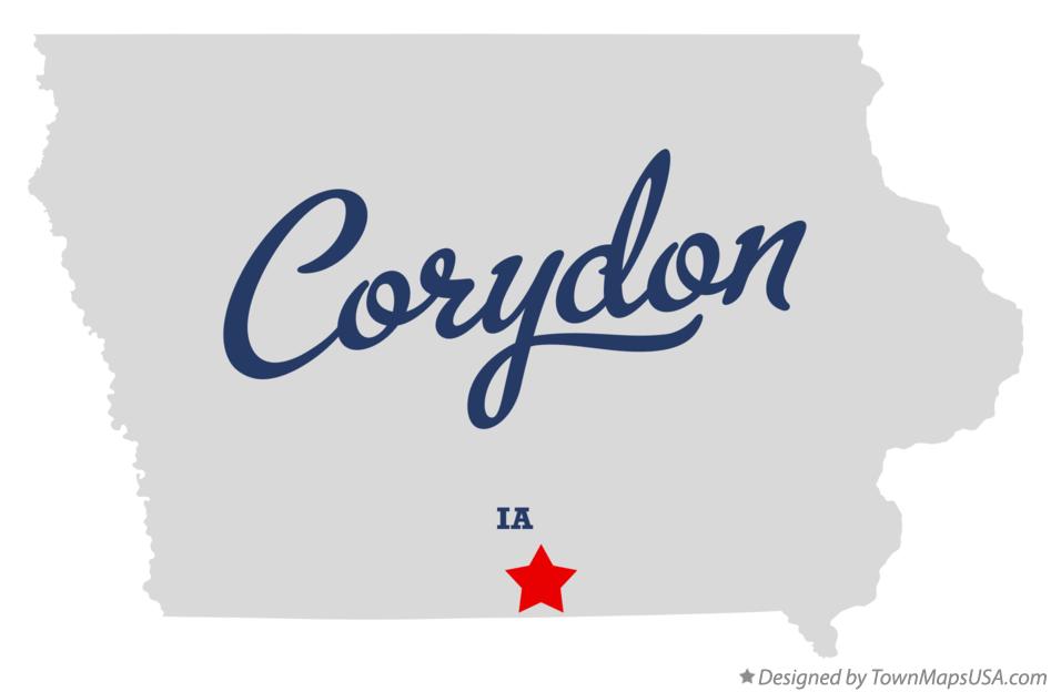 Map of Corydon Iowa IA