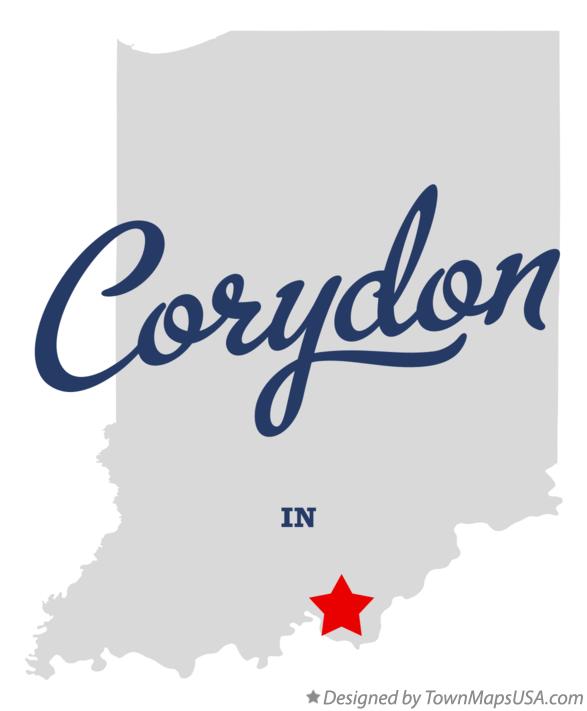 Map of Corydon Indiana IN