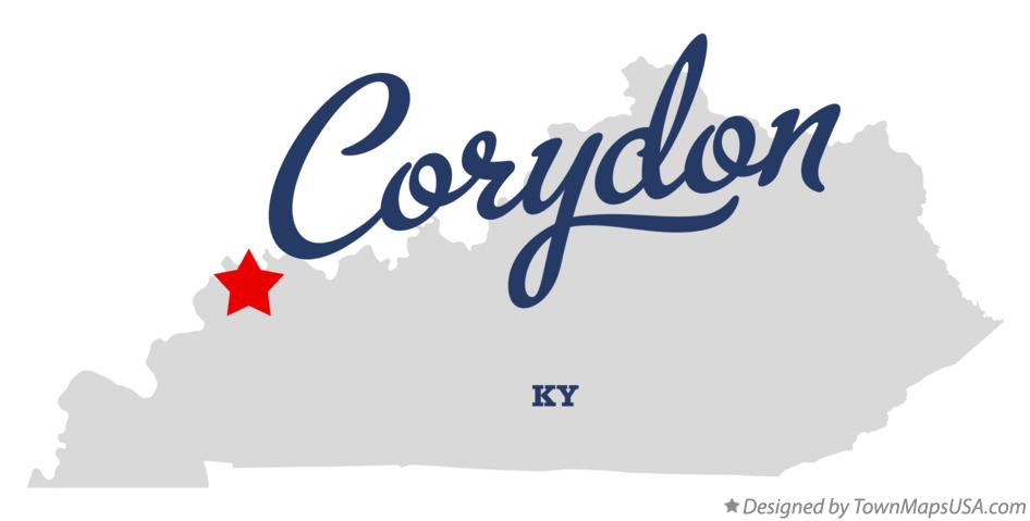 Map of Corydon Kentucky KY