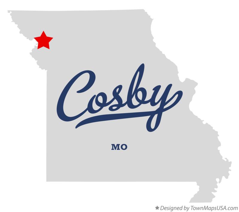 Map of Cosby Missouri MO