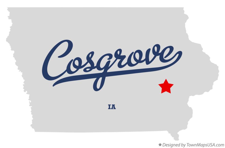 Map of Cosgrove Iowa IA